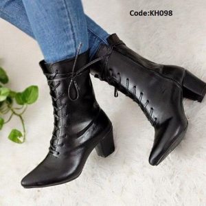 بوت مجلسی زنانه پاشنه دار بلند مدل عروسکی